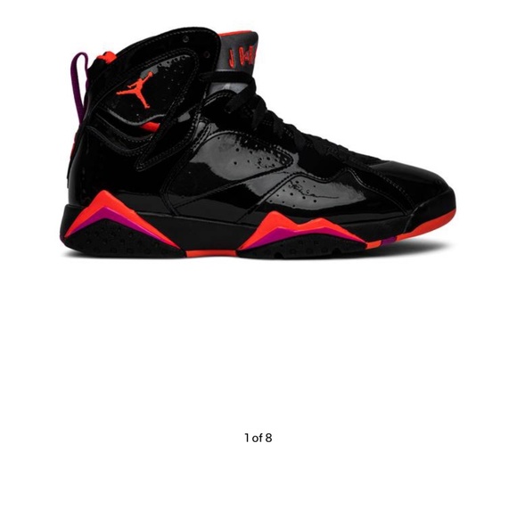 Jordan Retro 7s Glossy Black- Size 9W/ 7.5/M (NWOT) - Picture 1 of 7